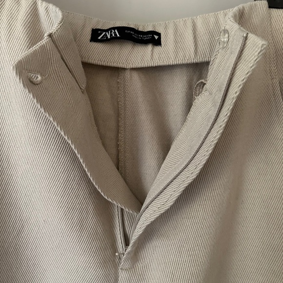 Zara wide leg zip up pants size xs - Picture 3 of 14